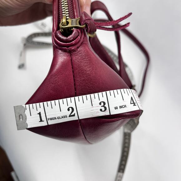 Wanderers Travel Co Crossbody Bag Marianna Burgundy Leather Handbag - Picture 11 of 16